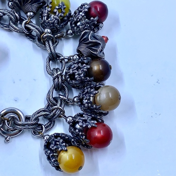 Napier 1960\'s Moonglow Charm Bracelet